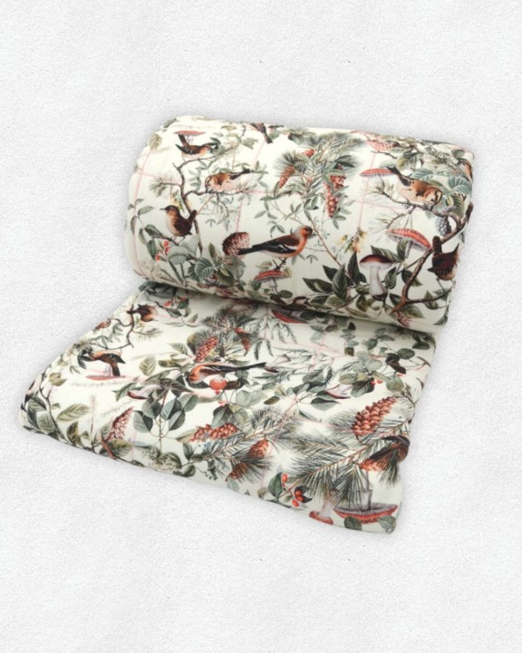 kołdra obciążeniowa dla dorosłych leśne ptaki