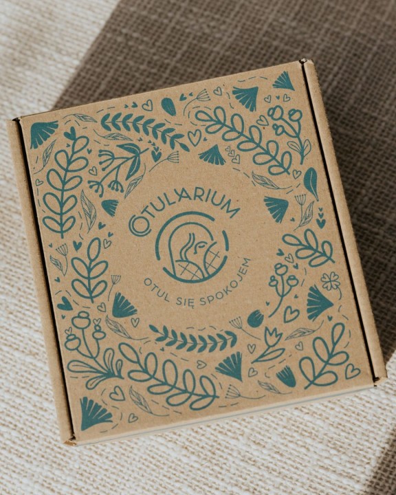 pudeŁko opaska obciążeniowa z lawendą na stres