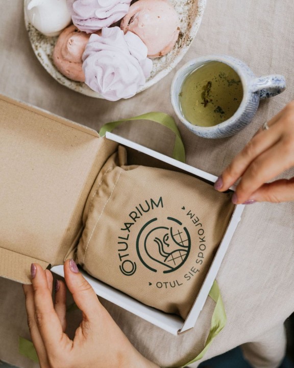 opakowanie wewnętrzne, pudeŁko opaska obciążeniowa z lawendą na stres