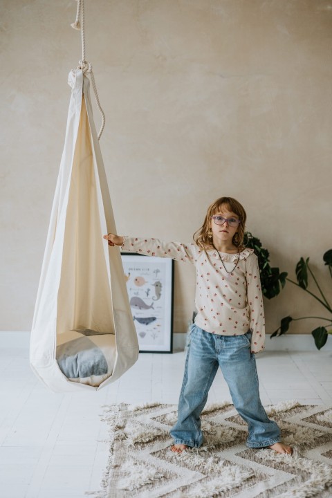 kokon huśtawka do pokoju dziecka boho