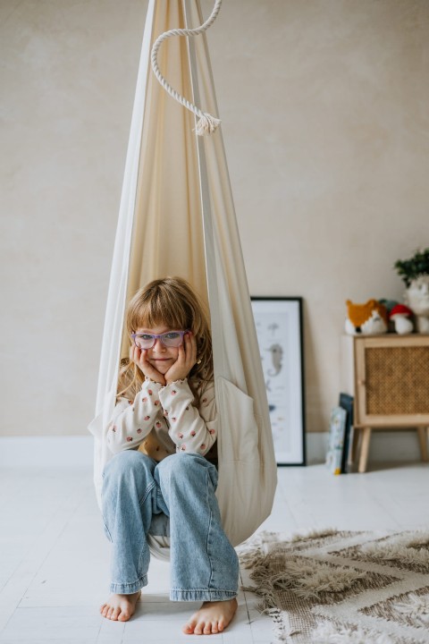 huśtawka sensoryczna dla dziecka naturalny boho