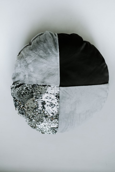 poduszka do kokonów z cekinami antracytowa