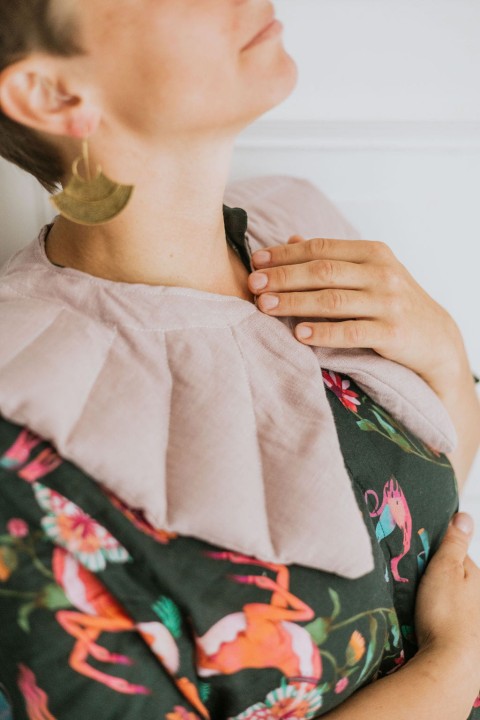 kołnierz obciążeniowy pudrowy róż ADHD