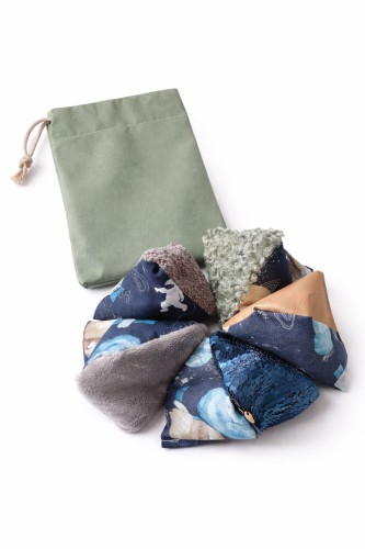 Woreczki do domowej terapii SI / motoryki małej / wzór planety rakiety