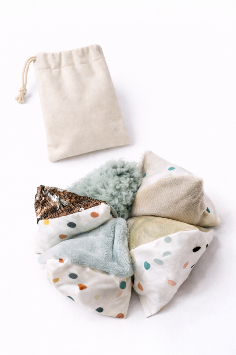 Woreczki do domowej terapii SI / motoryki małej / wzór kropeczki