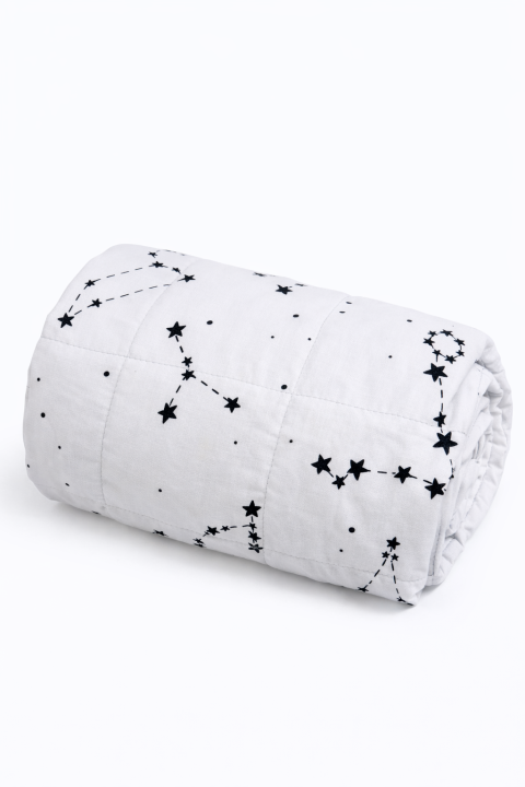 KOŁDRa obciążeniowa dla dzieci GWIAZDKI NIEBO