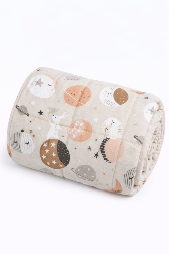 kołdra obciążeniowa księżyce i króliczki dla dzieci